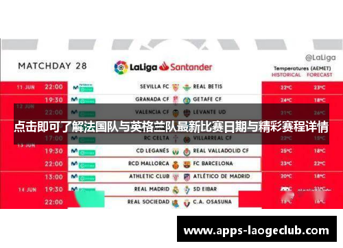 点击即可了解法国队与英格兰队最新比赛日期与精彩赛程详情 点击即可了解法国队与英格兰队最新比赛日期与精彩赛程详情