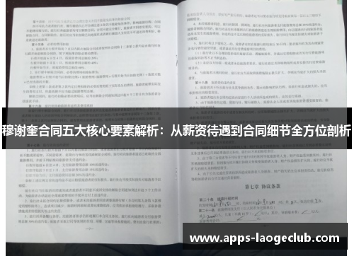 穆谢奎合同五大核心要素解析：从薪资待遇到合同细节全方位剖析